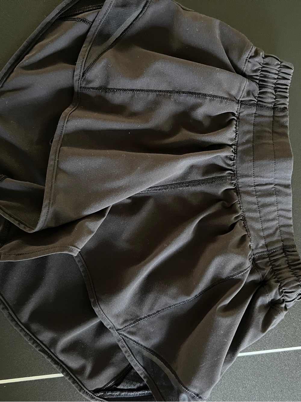 lululemon athletica Black Hotty Hot Running Shorts